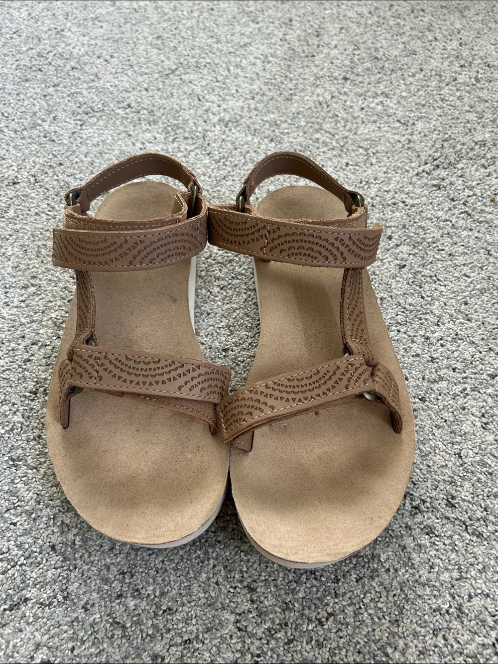 Teva Women Brown Platform Strappy Sandal